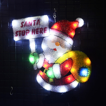 24V Christmas Santa clause EVA motif light - 22.83 in. Tall navidad LED light decoration xmas lights outdoor waterproof