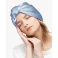 Classic Pleated Silk Sleep Cap Pure Mulberry Silk 19 Momme Hair Turban Sleeping Cap for Curly Thick Hair Types Night Bonnet with