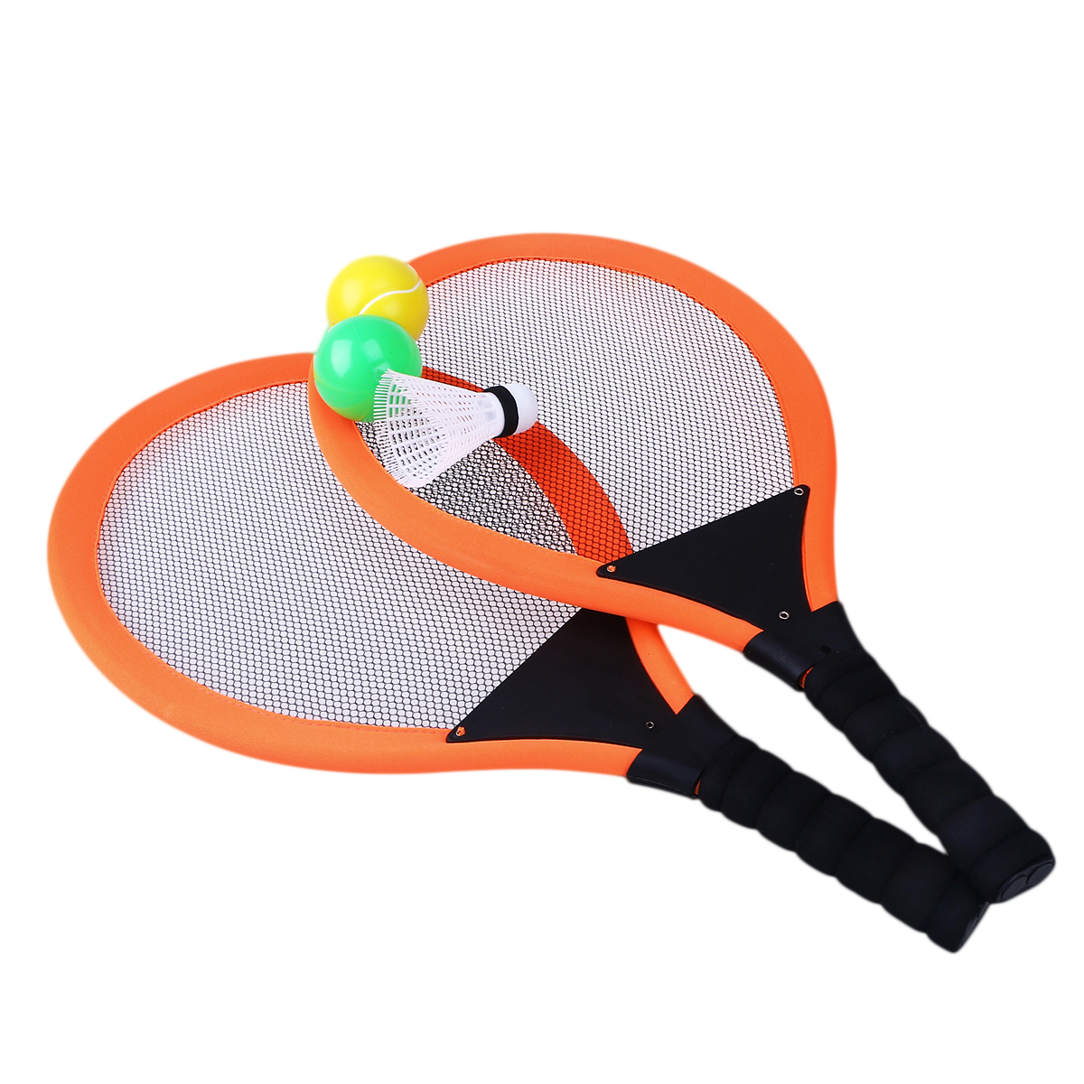 2pcs Durable Outdoor Sports Toys Parent-Child Sports Game Toys Educational Sports Toys Badminton Tennis Rackets for Boys