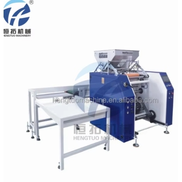 High speed automatic stretch film rewinding machine