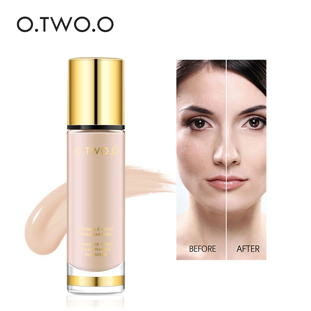 O.TWO.O 8 Colors Liquid Foundation Make Up Concealer Whitening Moisturizer Oil-control Waterproof Face Care Official Products