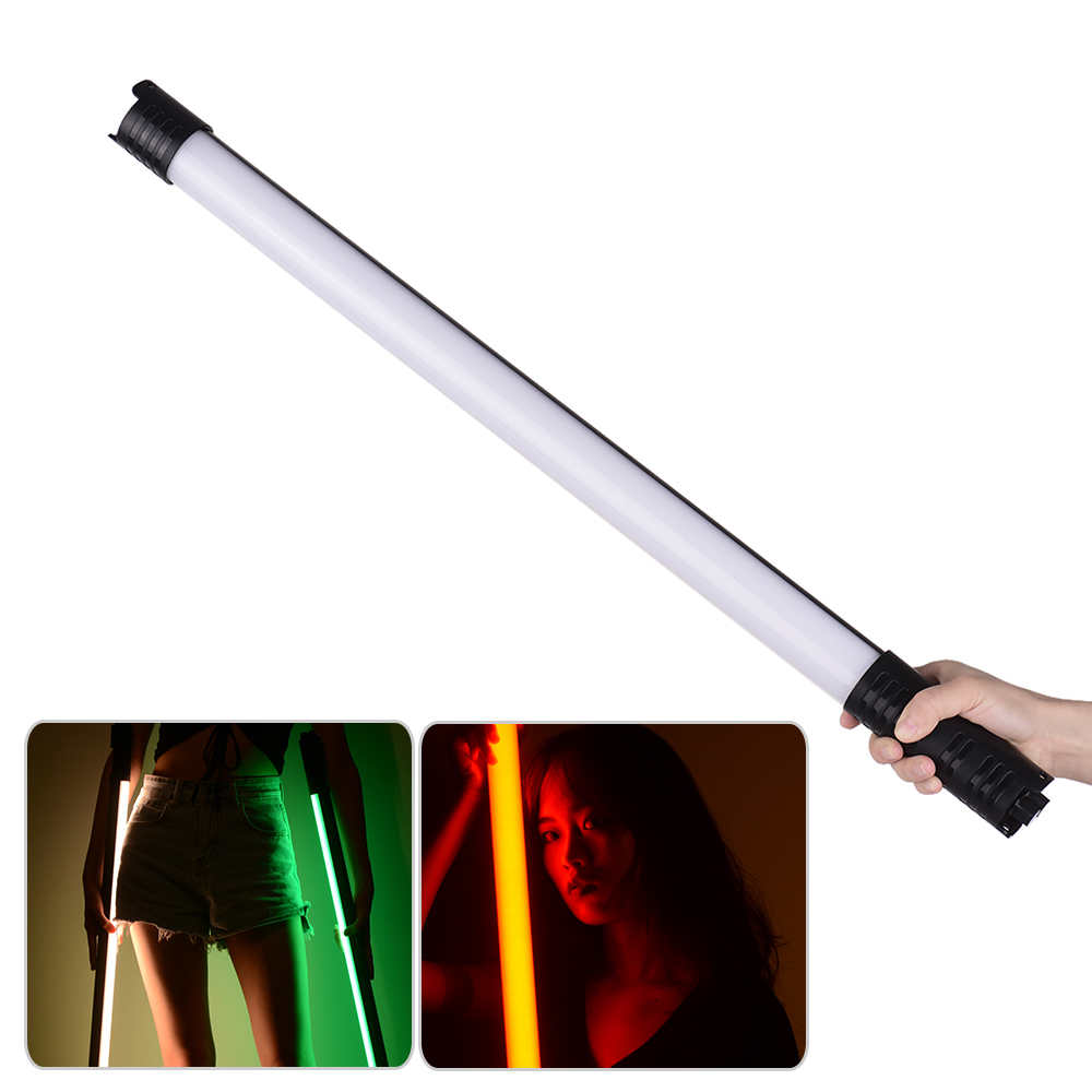 Handheld RGB LED Video Tube Light Photography Fill-in Light Lamp 2800K-9990K Dimmable Built-in Battery Supports Remote Control