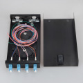 Fiber optic terminal box 8 core Desktop LC with adapter pigtail 4 Ports Fiber optical Patch Panel OEM