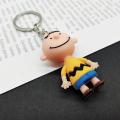 Brown Cartoon Peanuts Dolls Desktable/Key Bag Accessories Naughty Figure Toys for Boys Creative Funny Korea Ins Dolls