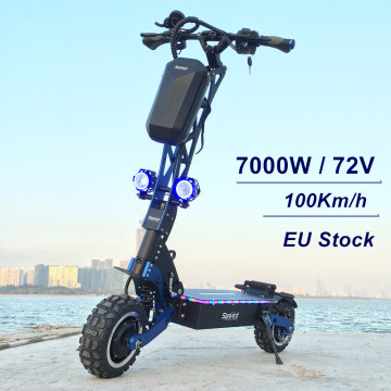 SpeedBike 72V 7000W Dual Engine Electric Scooter with double Motors drive good suspention E Scooter