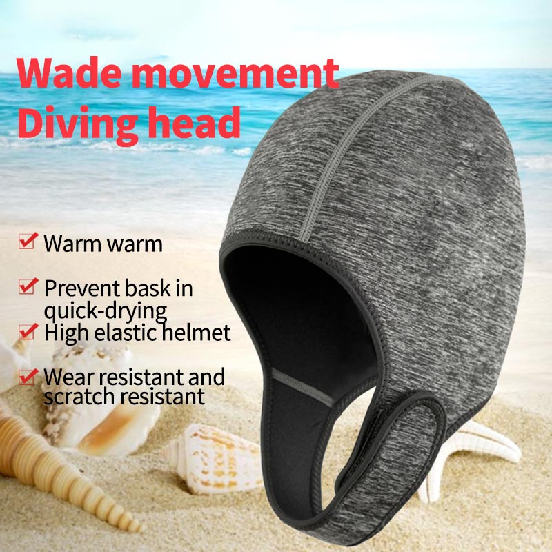 Swimming Hat Scuba Diving Cap With Shoulder Snorkeling Equipment Hat Hood Neck Cover Swim Wetsuit3D Waterproof Diving Head Cover