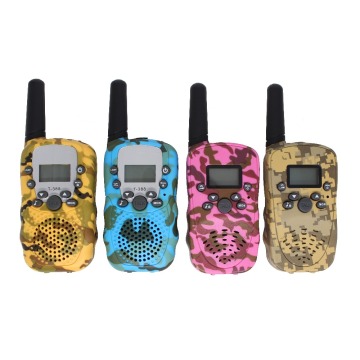 2PCs T388 Mini Walkie Talkie for Kids Child 22 Channels FRS/GMRS Radio with VOX LED flashlight Camouflage 0.5W Two Way radio
