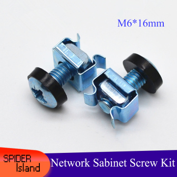 M6*16mm Screw Set Screw kit for Network Cabinet Screw Distribution Frame Cable Screw Nut