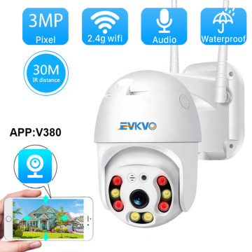 V380 3MP WIFI Camera Outdoor PTZ IP Camera 1080P CCTV Security Outdoor Camera IP Camera WIFI IR Night Vision Home Surveilance