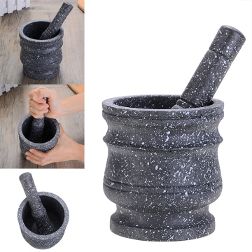 Mortar Pestle Spice Crusher Kitchen Mills Tool Resin Bowl Tough Foods Pepper Ginger Herbs Garlic Grinder Spices Tool