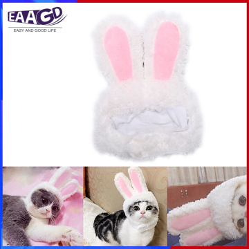 1Pcs Pet Cat Kitties Bunny Rabbit Hat with Ears Holiday Headbands Headwear Accessories Small Dog Costume Supplies Outfits