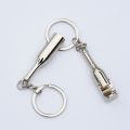 New 1 pcs Unique Mini Wine Bottle Shaped Keyring Bottle Openers Travel Outdoor Hiking Camping Zinc Alloy Beer Bottle Opener