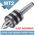 MT2 0.02 Inch Live Lathe Milling Center High Accuracy For Lathe Machine Revolving Centre Triple Bearing Drill Bit Mechanic Tools