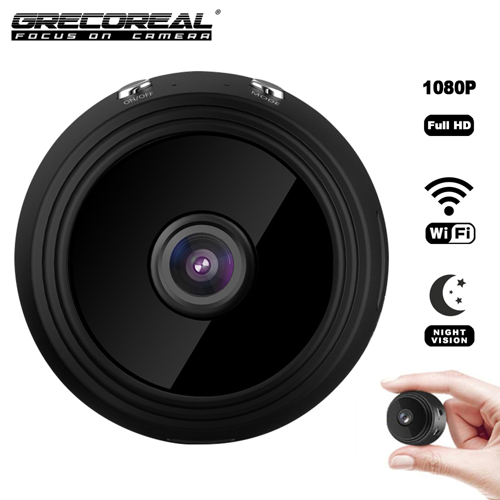 GRECOREAL A9 Wifi Mini Camera 1080P HD Wireless IP Cam Indoor Home Detection Security Surveillance DVR Support Hidden TF Card