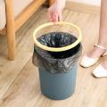 1Pc Trash Can Waste Bins with Clamping Ring Household Lidless Plastic Paper Basket Home Rubbish Garbage Storage Can