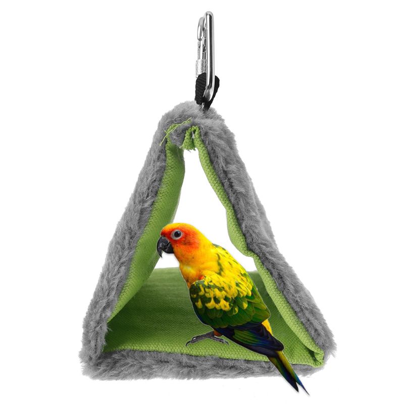 Plush Bird Parrot Hammock Pet Hanging Bed Tent House Winter Warm Cage Nest