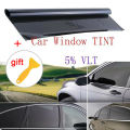 100x50cm VLT Black Auto Car Home Window Glass Building Tinting Film Roll Side Window Solar UV Protection Sticker Curtain Scraper