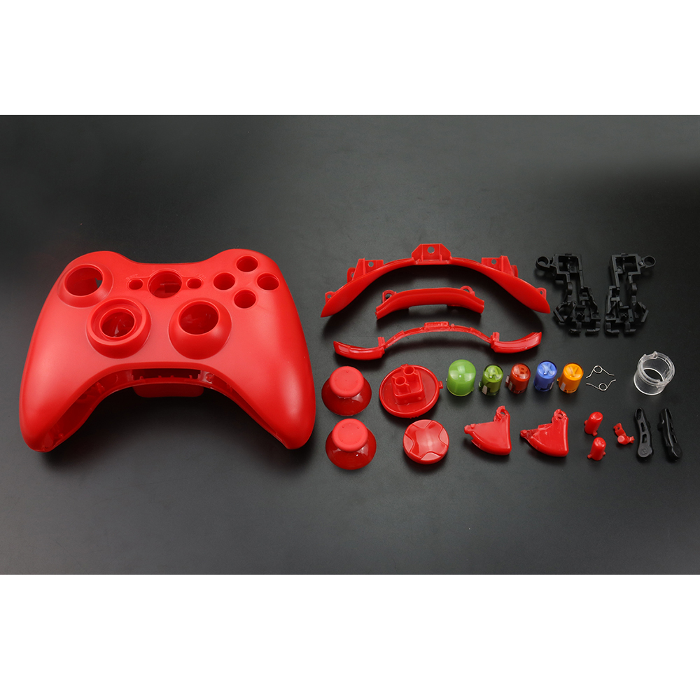 YuXi 1Set Controller Housing Shell Set Plastic Faceplates Buttons Kit For Xbox 360 Wireless Gamepads with screwdriver Tool