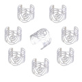 Neoteck 8PCS/Set Napkin Rings Serviette Buckle Rose Design Metal Napkin Holder For Wedding Antique Party Table Decor