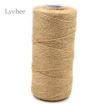 Lychee Life 100 Meter DIY Natural Hemp Twine Cord Jute Twine Rope Apparel Sewing Fabric Cords