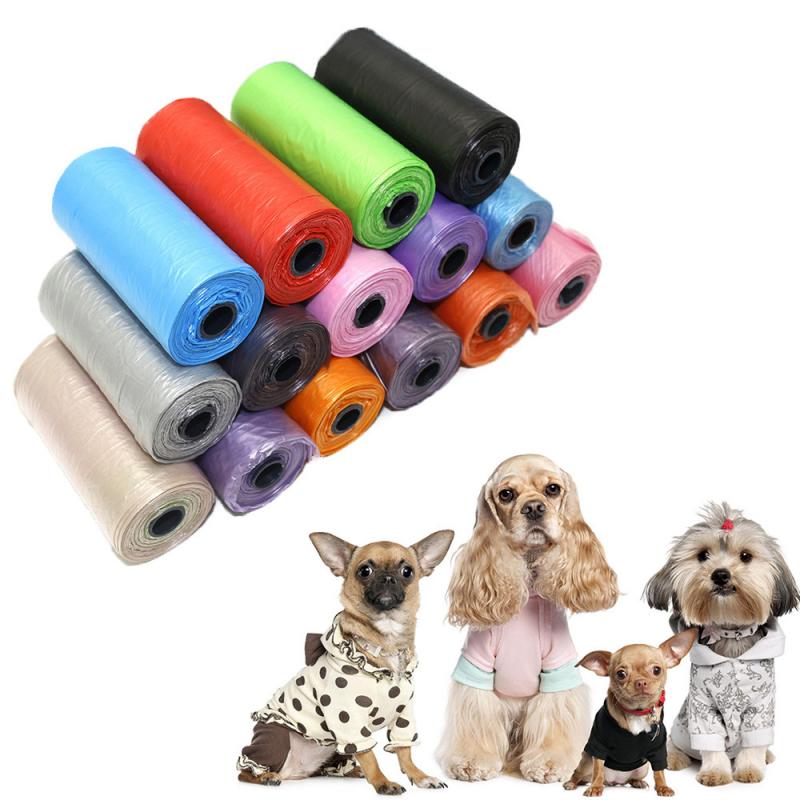 1 Pcs/Roll Travel Pet Waste Garbage Bags Biodegradable Color Garbage Bags Outdoor Dispenser Cleaning Cat And Dog Excrement Bags