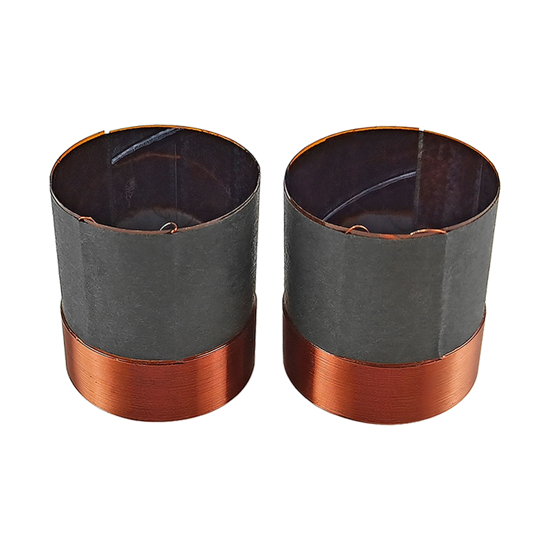 GHXAMP 25.5mm 4ohm Bass Voice Coil Woofer Speakers Repair Parts 25 Core High Power Black Aluminum Round Copper Wire 2PCS