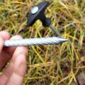 1Pcs Outdoor Travel Camping Tents Stakes Pegs Pins Stake Fixing Duty Heavy Equipment Mat Nails Nails Accessories D7Q0