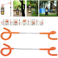 Outdoor Camping 2-way Lantern Light Lamp Hanger Tent Pole Post Hook Easy Outdoor Camping New