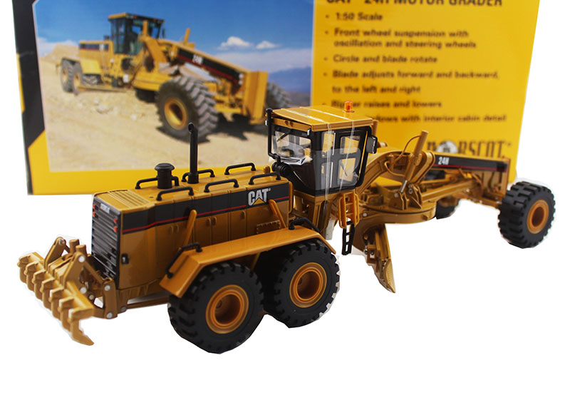 Diecast Toy Model Norscot 1:50 Caterpillar CAT 24H Motor Grader Truck Engineering Machinery 55133 For Collection,Decoration