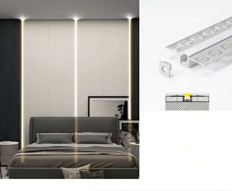 LED Profile Customized black aluminum and black pc cover Led Strip Channel-10