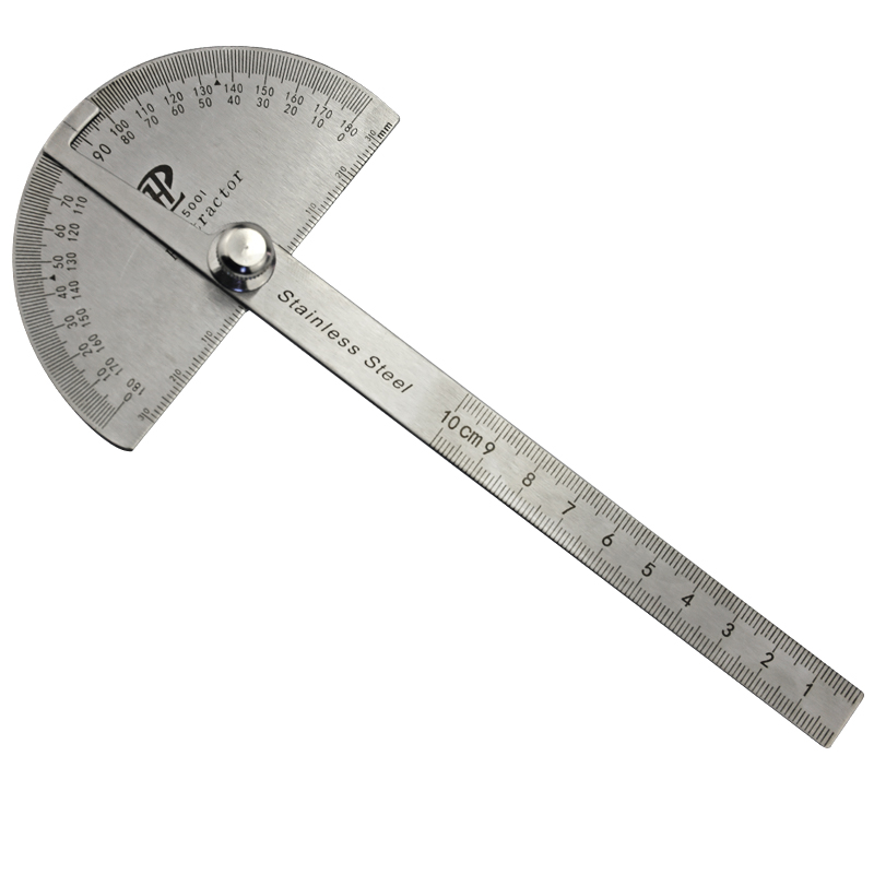 Professional Stainless Steel protractor angle finder 180 Degree Adjustable Woodworking Measurement Protractor Ruler Caliper