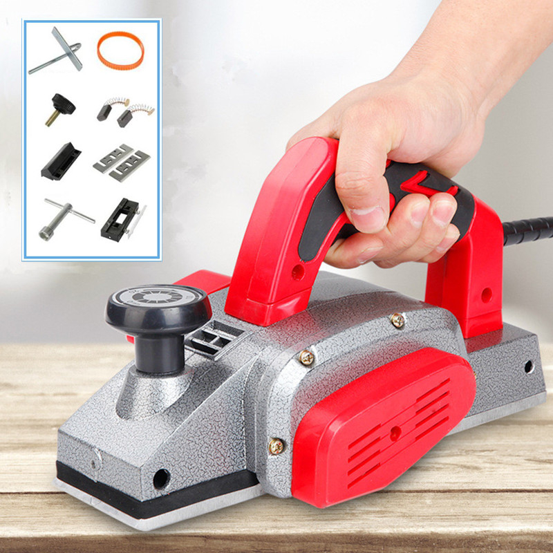 1200W/1600W Electric Planer Powerful Wooden Handheld Copper Wire Wood Planer Carpenter Hand Plane Wood Cutting Planing Machine