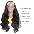 Body Wave Headband Human Hair Wigs For Black Women Brazlian Remy Full Machine Natural Color Headband Wig Human Hair