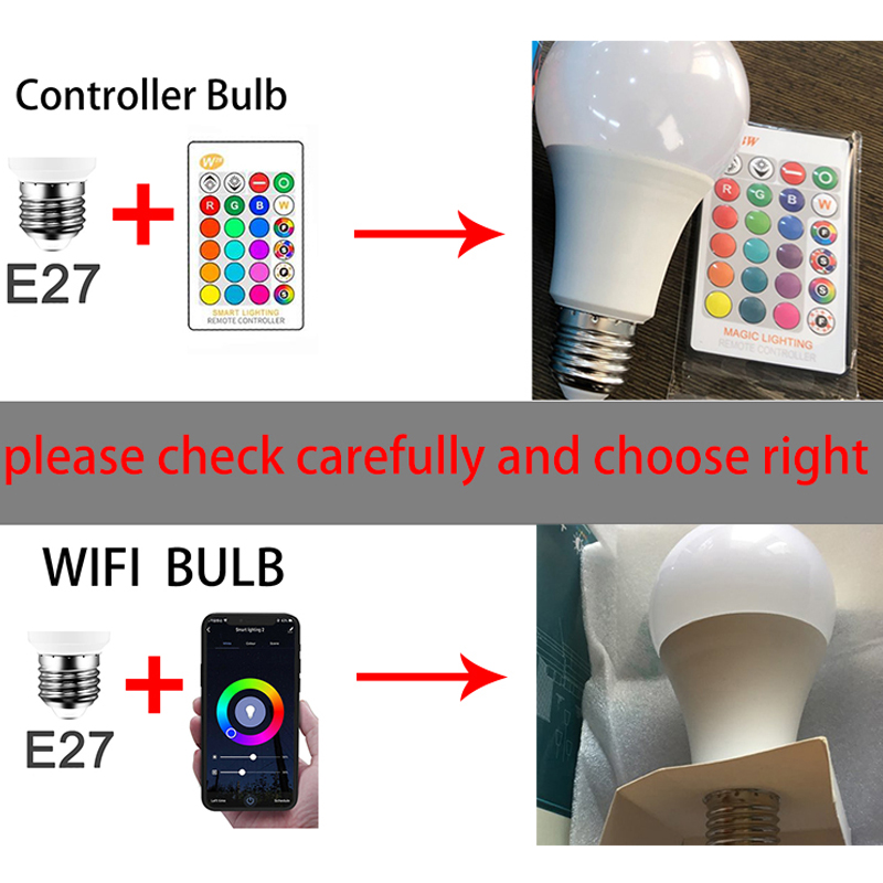 Wireless Bluetooth 4.0 Smart RGB Light Bulb home Lighting lamp 10W LED Color Changing Magic Light Bulb Dimmable IOS /Android