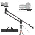 Neewer 75.7 inches/200Centimeters Carbon Fiber Jib Arm Camera Crane with 1/4 or 3/8-inch Quick Shoe Plate for DSLR Video Cameras