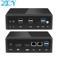 XCY Mini Pc Intel Core i7 10510U Linux Thin Client Micro Desktop Computers Best Industrial Komputer Win 10 Minipc 2 Lan Port 4K