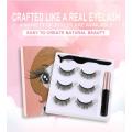 Three Pairs Of 3D Magnetic Eyeliner Liquid False Eyelashes Set Magnet Eyelashes Eyeliner&magnetic eyelashes & Tweezer Set