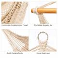 Hanging Rope Mesh Hammock Chair Swing Cotton Rope Mayan Hammock Chair Hanging Chair Swing Seat for Outdoor Indoor Bear 300lbs