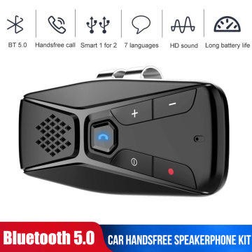 Bluetooth Car Handsfree MP3 Player Auto Stereo Bluetooth Hands free Car Kit Wireless SpeakerPhone Sun Visor BT Audio Adapter