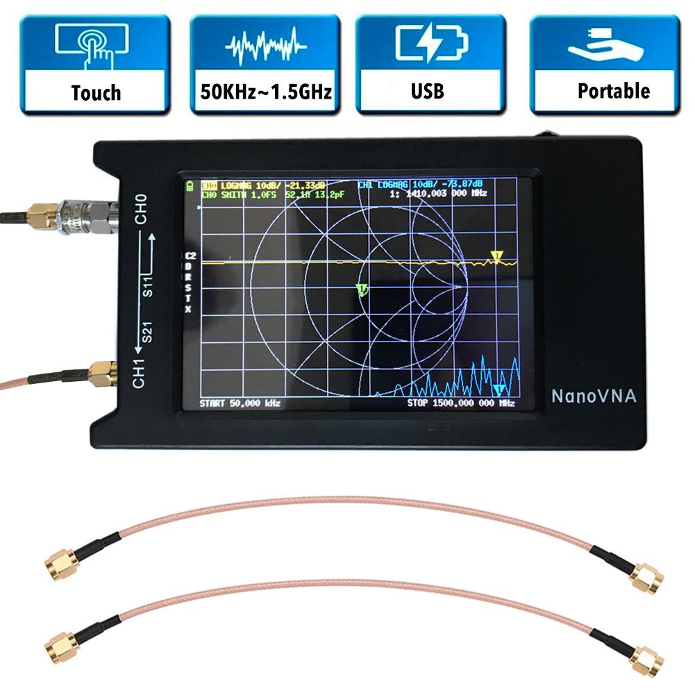 Spectrum Analyzer Vector Network Analyzer Antenna Analyzer Digital LCD Display Touching Screen Measuring Instrument For NanoVNA