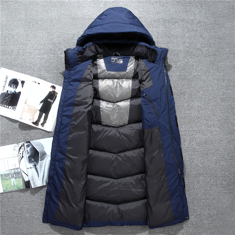 2020 New High Quality Long Down Jacket Male Winter Coats Hooded Windproof Keep Warm Mens Winter Jacket Men's Parka Jackets 3XL