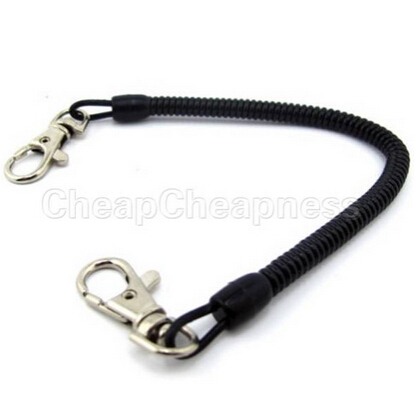 Hot Sale Over 1.1m SF Black Fish Tool Tether Fly Fishing Lanyard Fishing Ropes Practical Fish Tool