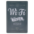 30X20cm Free WIFI WC Toilet No Smoking Bar Vintage Metal Sign Home Decor Tin Signs Pub Decorative Plates Metal Wall Art H74