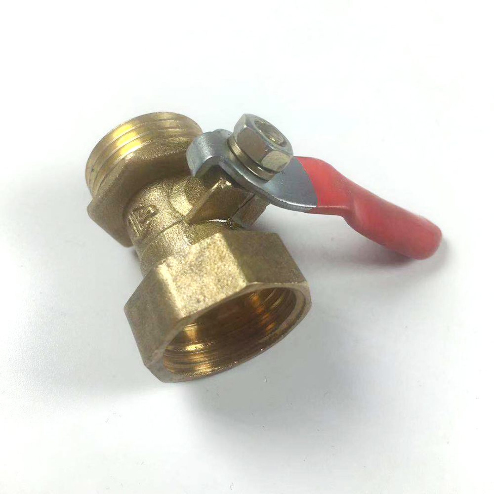 1/2" BSP Female x 1/2" BSP Male Thread 1/4" BSP Female x 1/4" BSP Male Thread Two Way Brass Ball Valve For Oil Water Air GMN