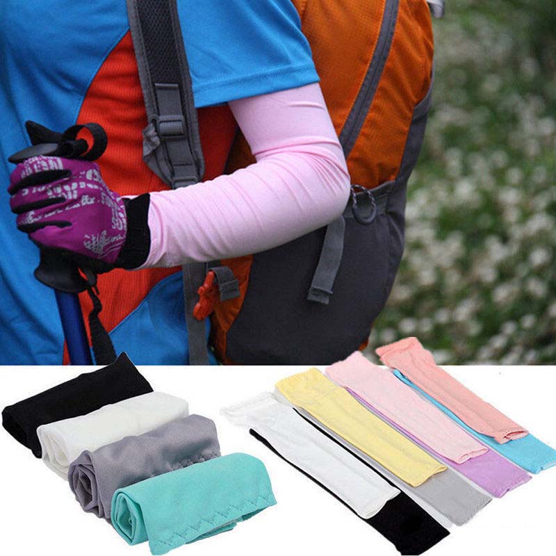 Women Men Sun Protection Oversleeves Cycle Bikes Driving Golf UV Arm Sleeves Cover Summer Fashion Arm Warmers Accessories