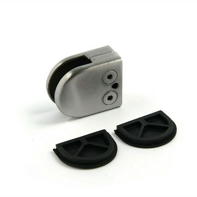 4pcs Stainless Steel Glass Clamp Holder For Window Balustrade Handrail 8-12mm Glass Clamp Holder Bracket Clip