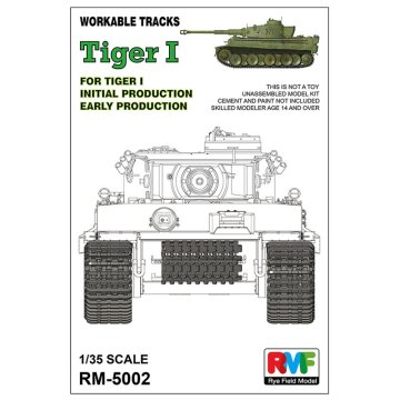 Rye Field Model RFM RM-5002 1/35 Workable track for Tiger I early production - Scale model Kit