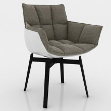 Husk Armchair with Swivel Function by Patricia Urquiola