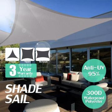 Waterproof Oxford Large Square Rectangle Shade Sail Garden Terrace Canopy Swimming Sun Shade Outdoor Camping Yard Sail Awnings