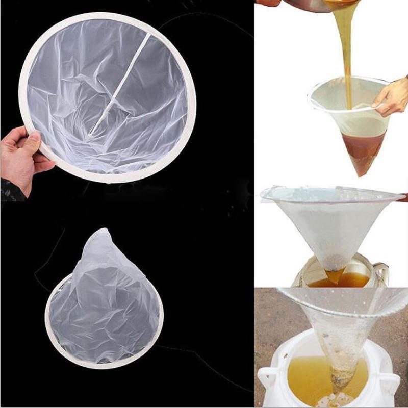 Ultra-fine funnel-shaped honey Strainer Net impurity filter cloth for beekeeping special tools Garden supplies apiculture